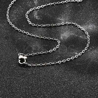 Tarnish Resistant 304 Stainless Steel Women Chain Necklaces X-NJEW-C079-01C-1