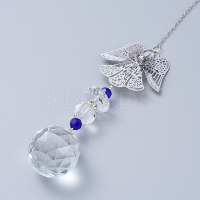 Crystal Ball Chandelier Prism Ornaments Hanging Suncatcher AJEW-I040-11C-1
