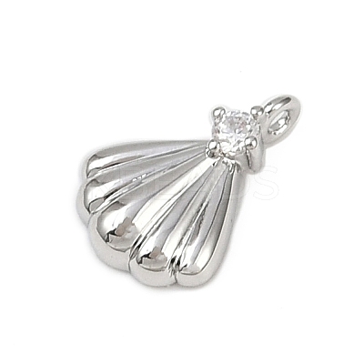 Brass Pave Clear Cubic Zirconia Pendants LS-KK-L238-31P-1