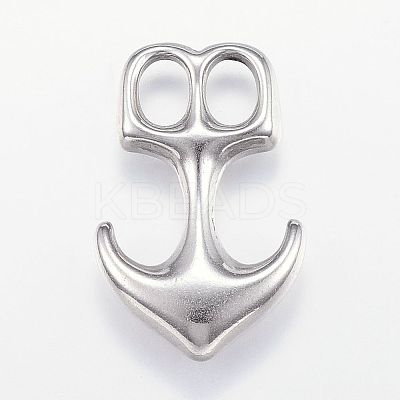 Non-Tarnish 304 Stainless Steel Leather Cord Clasps STAS-P124-09P-1