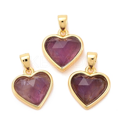 Natural Amethyst Charms G-E538-02G-03-1