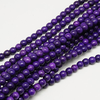 Synthetic Turquoise Beads Strands TURQ-G106-4mm-02M-1