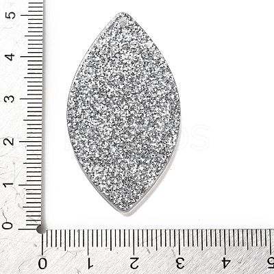 Transparent Resin Pendants LS-RESI-M037-02B-1
