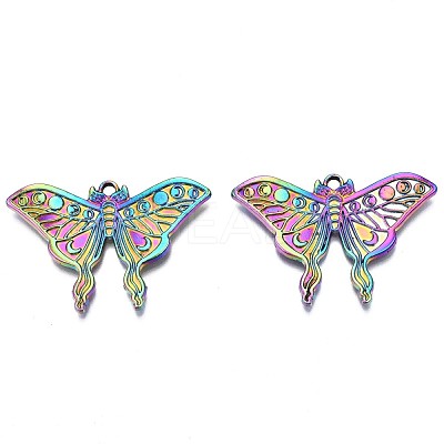 Rainbow Color Alloy Pendants PALLOY-N156-157-NR-1