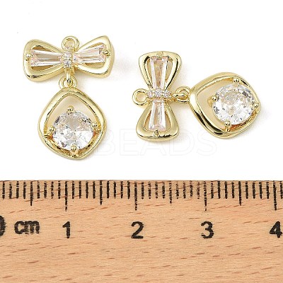 Brass Micro Pave Cubic Zirconia Pendants LS-KK-C107-20B-G-1