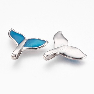 304 Stainless Steel Enamel Pendants STAS-F167-07P-1