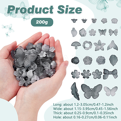200G Transparent Acrylic Beads OACR-NB0001-53B-1