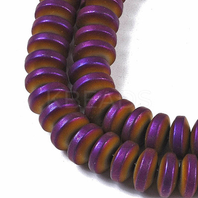 Electroplated Synthetic Non-magnetic Hematite Beads Strands G-E618-08H-1