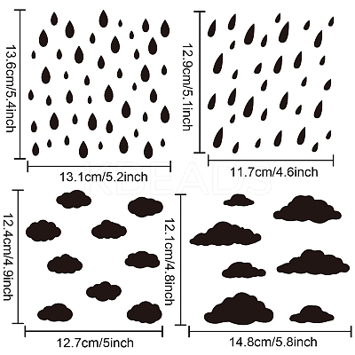 PET Hollow Out Drawing Painting Stencils DIY-WH0402-017-1