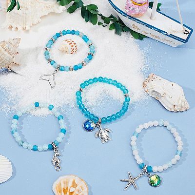 DIY Ocean Themed Bracelet Making Kits DIY-SC0014-07AS-1