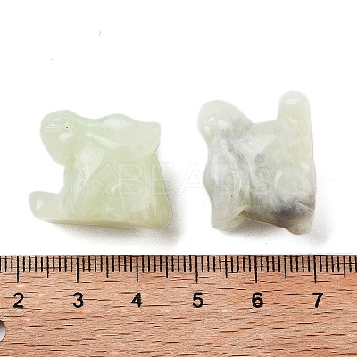 Natural New Jade Carved Figurines DJEW-L023-E09-1