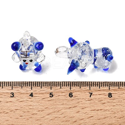12Pcs Handmade Lampwork Pendants LAMP-P078-02-1