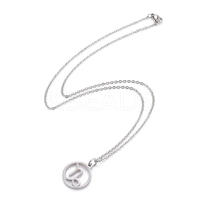 Non-Tarnish 304 Stainless Steel Pendant Necklaces NJEW-Z004-01P-1
