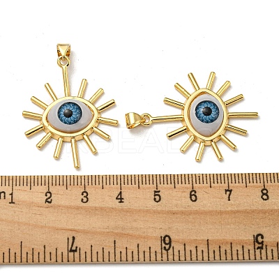 Real 18K Gold Plated Brass Pendants KK-L209-001G-08-1