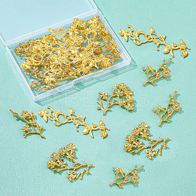 24Pcs 3 Style Electroplated Alloy Rhinestone Settings PALLOY-BC0002-20-1