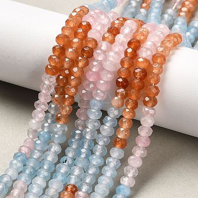 Natural White Jade Bead Strands X-G-R343-2x4-34-1