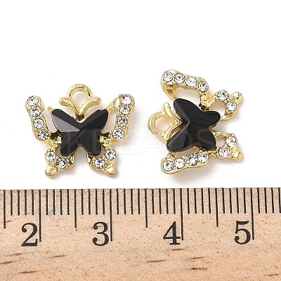 Alloy Rhinestone Pendants FIND-C074-23KCG-1