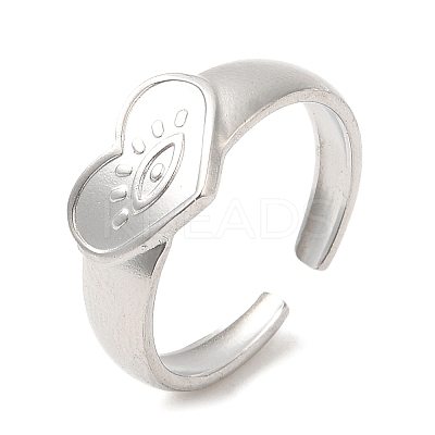 Non-Tarnish 304 Stainless Steel Open Cuff Rings RJEW-K245-65P-1