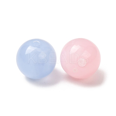 Two-Tone Imitation Gemstone Acrylic Beads AC-CBA7B05-13-1