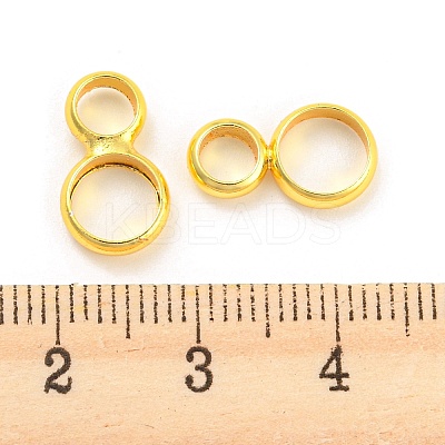 Rack Plating Brass Connector Charms KK-P240-02G-1