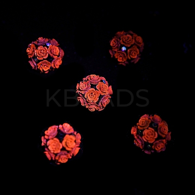 Acrylic Handmade Polymer Clay Rhinestone Beads FIND-Z036-01A-1
