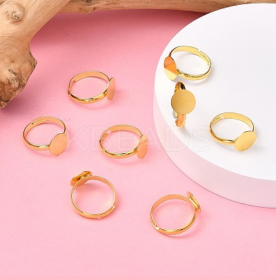 Brass Pad Ring Base Findings EC022-G-1