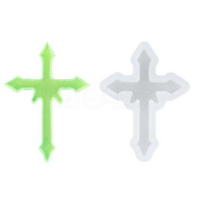 Cross Shape DIY Silicone Molds AJEW-P035-02-1
