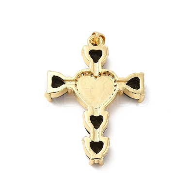 Rack Plating Brass Pendants KK-D087-14G-1