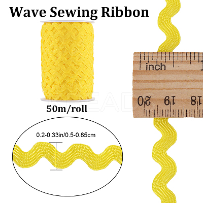 2 trands Polyester Wave Bending Fringe Trim OCOR-GF0003-02E-1