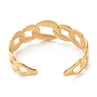 304 Stainless Steel Cuff Bangles for Women LS-BJEW-K263-05G-15-1