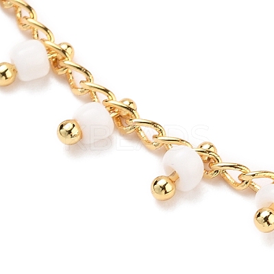 Glass Charm Bracelets BJEW-JB05600-04-1