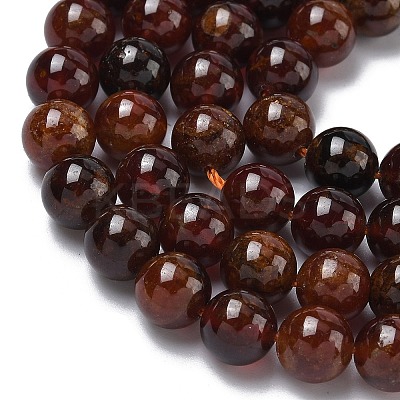 Natural Africa Orange Garnet Beads Strands G-K365-F01-8mm-1