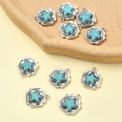 10Pcs Synthetic Turquoise Pendants FIND-YW0009-37-1