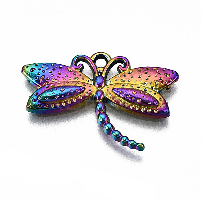 Rainbow Color Alloy Pendants PALLOY-S180-075-RS-1