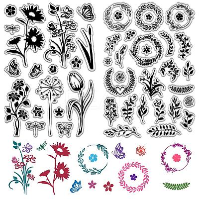Wall Theme PVC Plastic Clear Stamps DIY-WH0619-0027-1