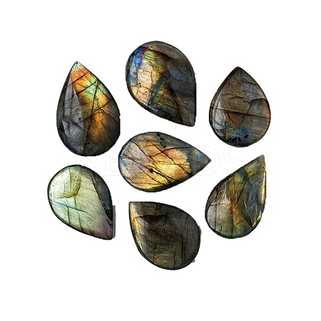 Natural Labradorite Healing Teardrop Stone PW-WG54626-02-1