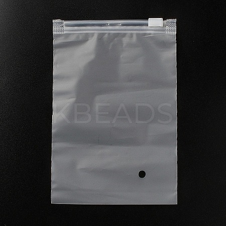 Transparent PE Jewelry Zip Top Storage Bags ABAG-H114-01J-1