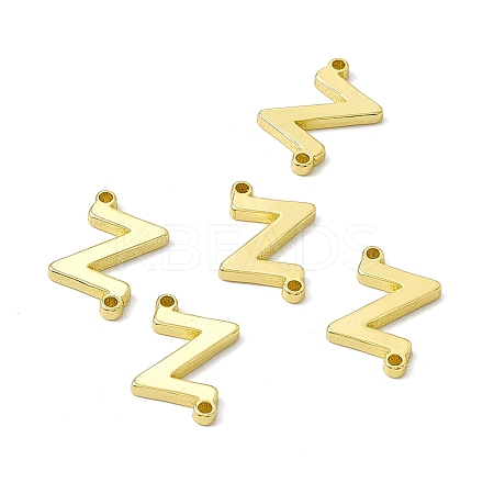 Rack Plating Brass Connector Charms KK-C007-38G-Z-1