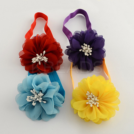Cloth Flower Elastic Baby Headbands Hair Accessories for Babies OHAR-Q002-21-1