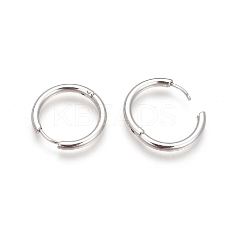 304 Stainless Steel Hoop Earrings EJEW-P177-P-10-1
