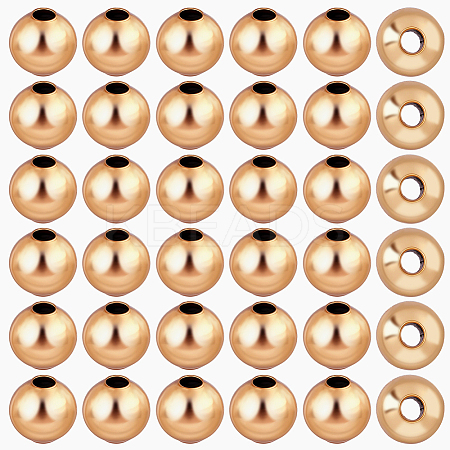 Brass Spacer Beads KK-BBC0015-08B-1