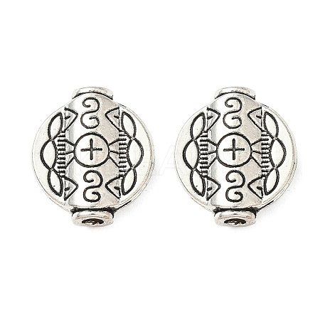 Tibetan Style Alloy Beads TIBEB-L008-04AS-1