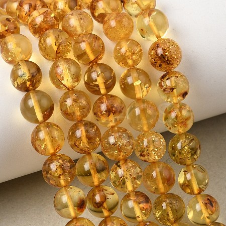 Natural Amber Beads Strands G-K376-H03-02-1