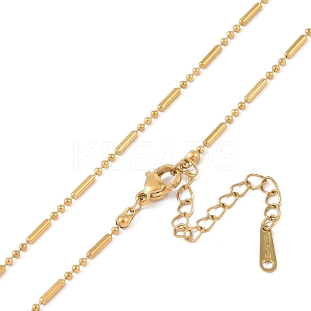 Ion Plating(IP) 201 Stainless Steel Chain Necklaces NJEW-P309-27G-1