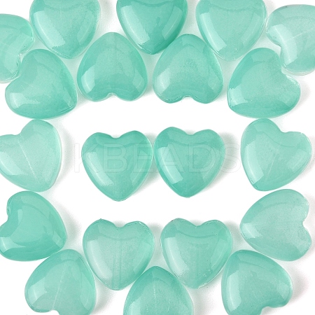 20Pcs Transparent Spray Painted Glass Beads GLAA-YW0004-79H-1