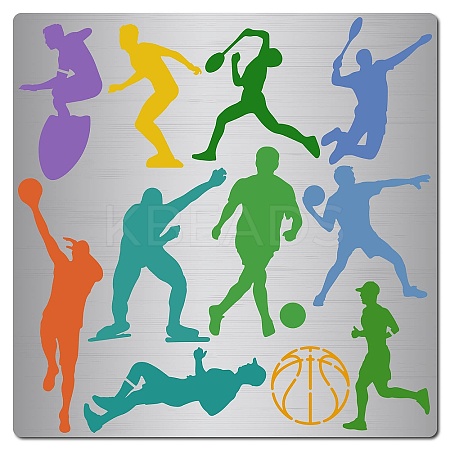 Sport Theme Stainless Steel Cutting Dies Stencils DIY-WH0238-149-1