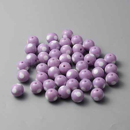 Acrylic Beads LS-SACR-WH0009-11A-1