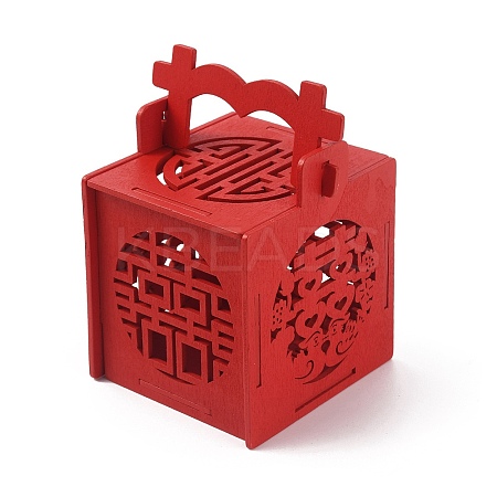 Chinese Style Hollow Wood Candy Boxes CON-WH0087-71B-1