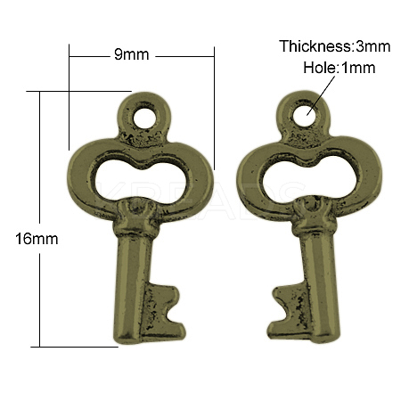 Tibetan Style Alloy Charms Pendants LS-TIBEP-A124163-AB-FF-1