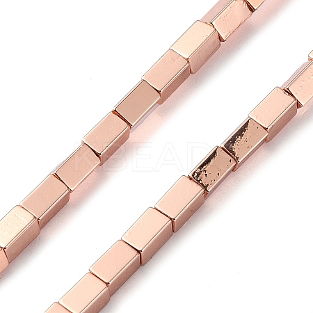 Electroplated Synthetic Non-magnetic Hematite Beads Strands G-I360-Y01-03-1